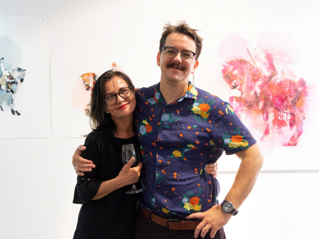 A passion for painting, Pascale and Claude Chandler