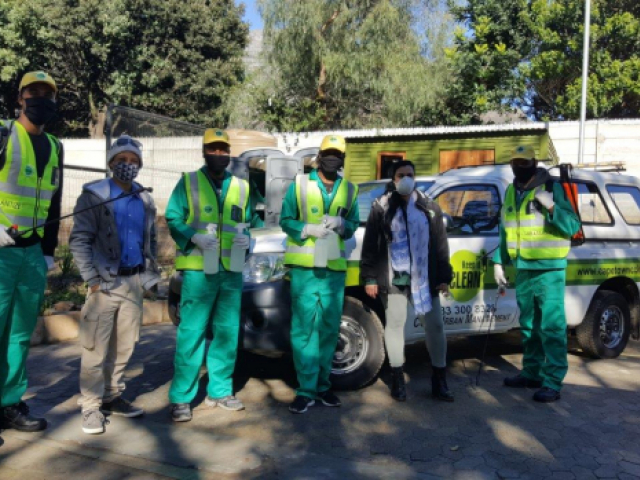 sanitising team