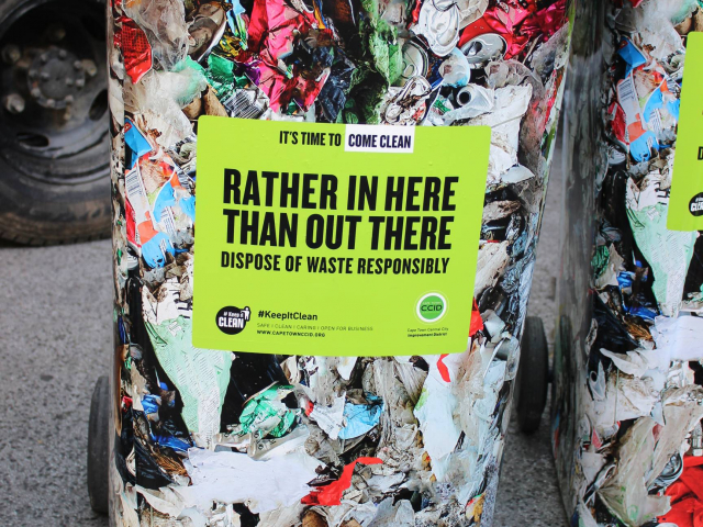 Black bin branding