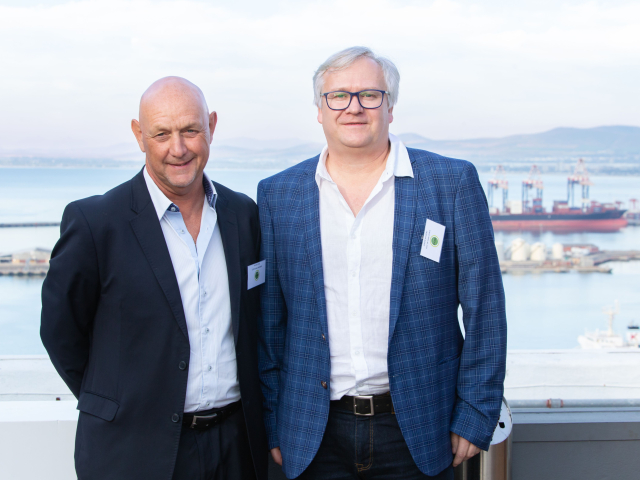CCID board member David Stoll with Joepie Joubert