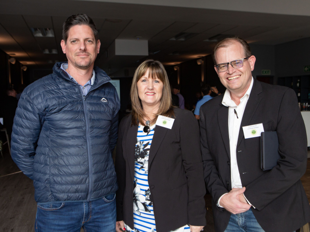 CCID board members Grant Elliott - Samantha Clingham and Riaan van Wyk