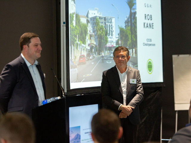 Cape Town Executive Mayor – Geordin Hill-Lewis and CCID Chairperson – Rob Kane