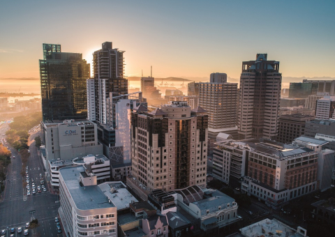 Cape Town CBD at sunrise