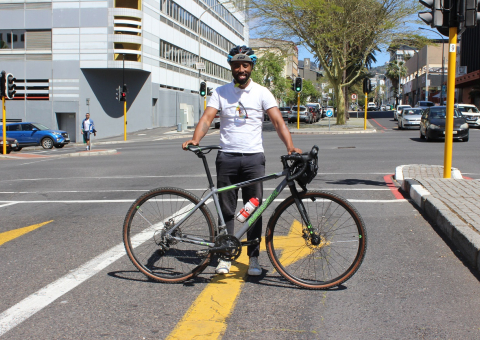Sindile Mavundla in Bree Street