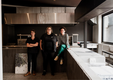 Adél Hughes (Head Chef), Anouchka Horn (Owner), Liebet Jooste (FOH Manager)
