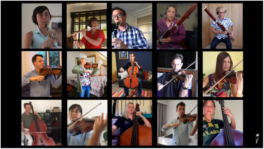 Cape Town Philharmonic Orchestra perform during lockdown