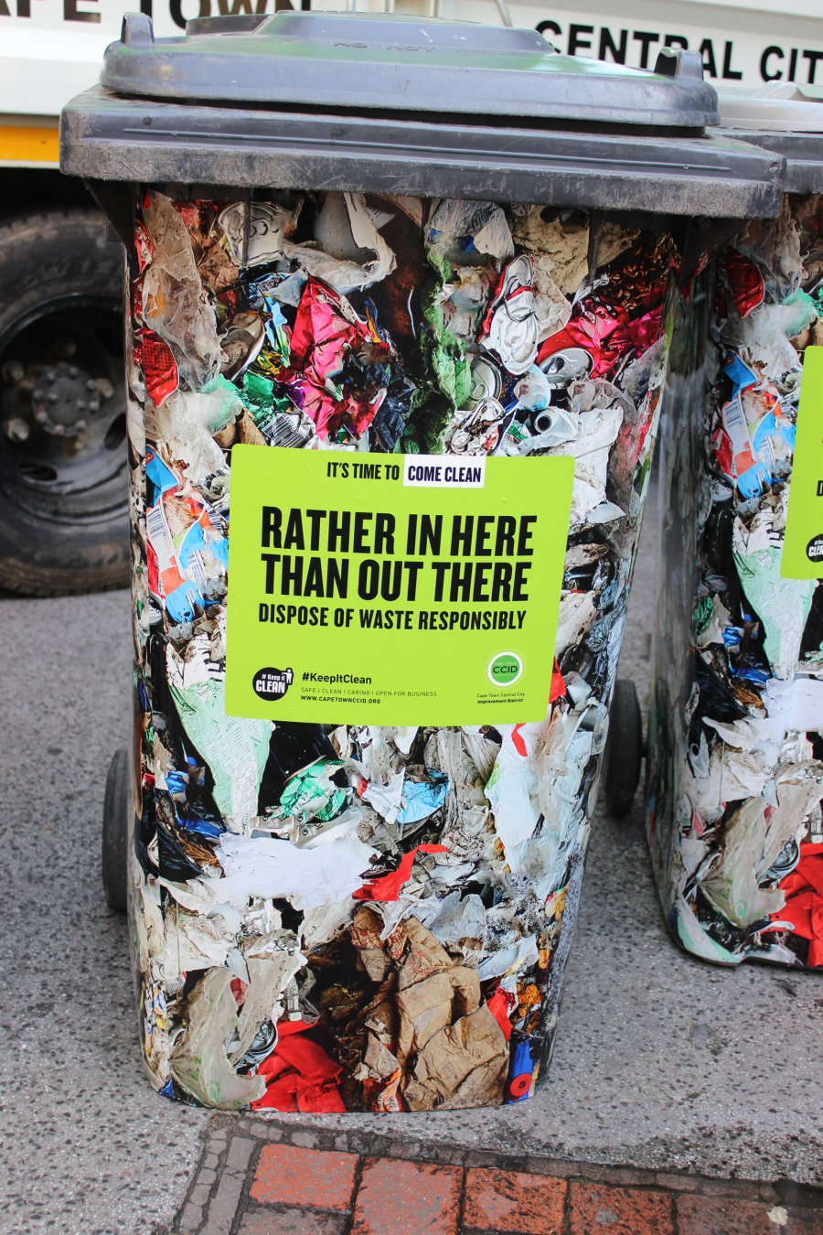 Black bin branding