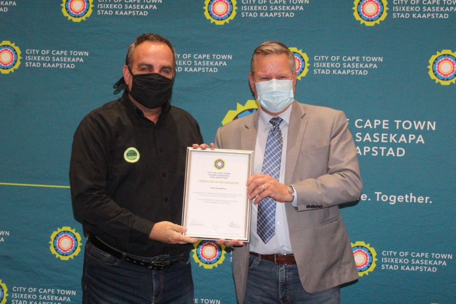 CCID CEO Tasso Evangelinos is bestowed a Mayoral Civic Award