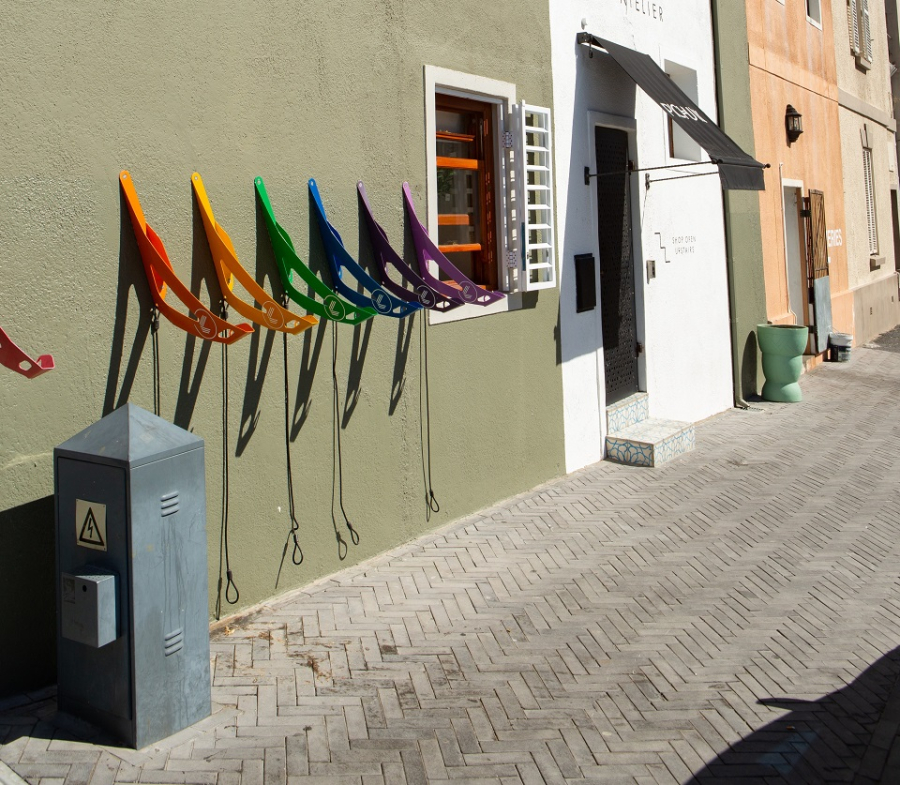 New York Bagels bicycle racks