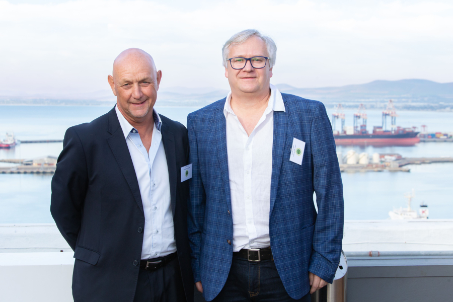 CCID board member David Stoll with Joepie Joubert