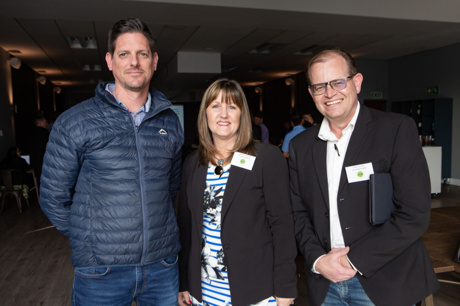 CCID board members Grant Elliott - Samantha Clingham and Riaan van Wyk