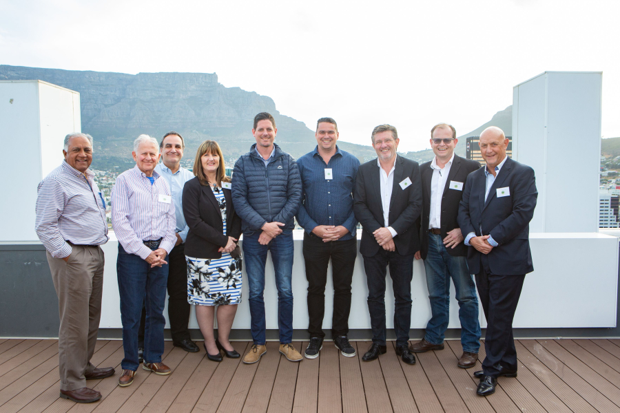The CCID board of directors, from l to r - Nawal Ramasar - Julian Leibman - Tasso Evangelinos - Samanatha Clingham - Grant Elliott - Michael Bauer