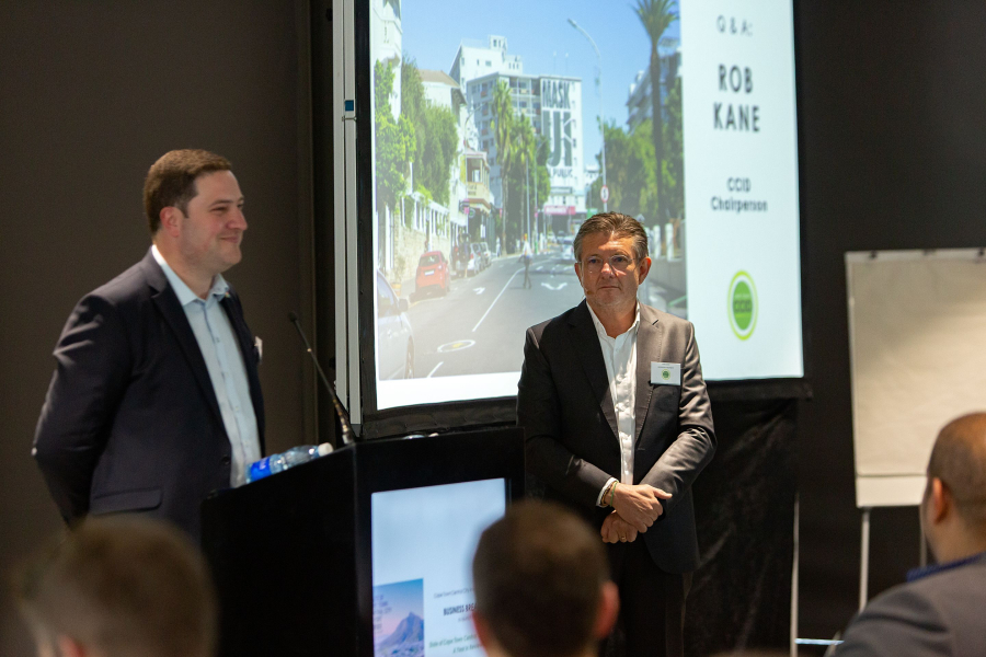 Cape Town Executive Mayor – Geordin Hill-Lewis and CCID Chairperson – Rob Kane
