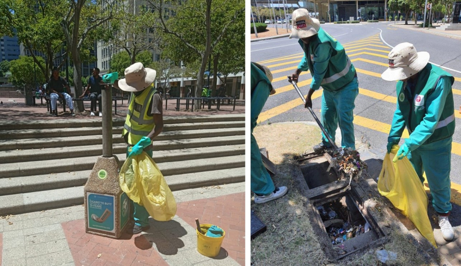 Drain Cleaning and Ciggie bin