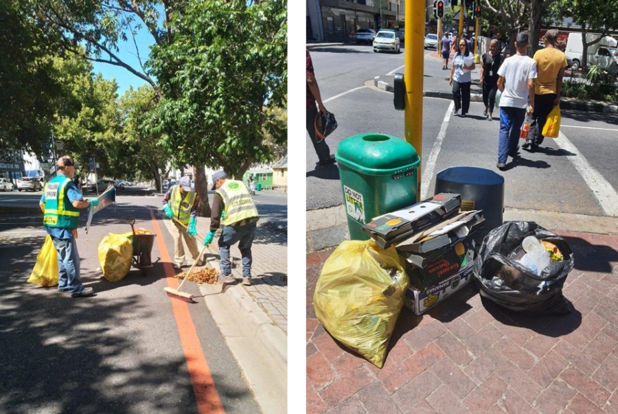 Sweeping and dumping