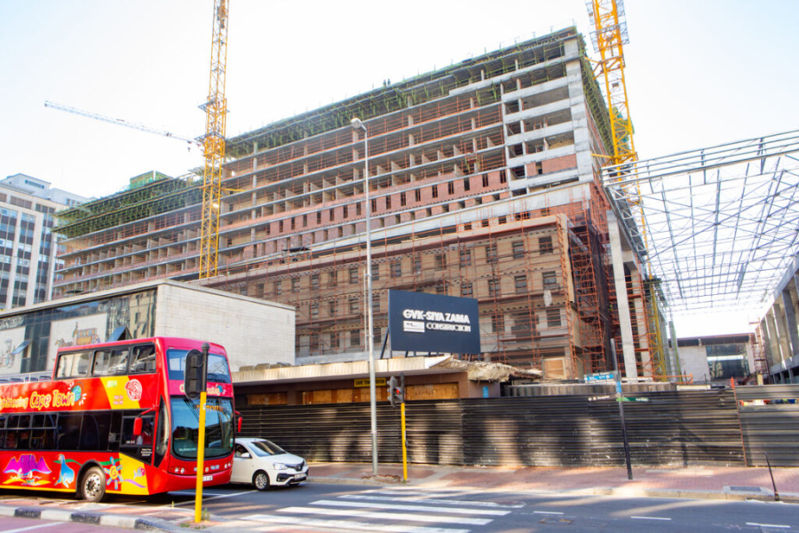 Construction in Adderley Street