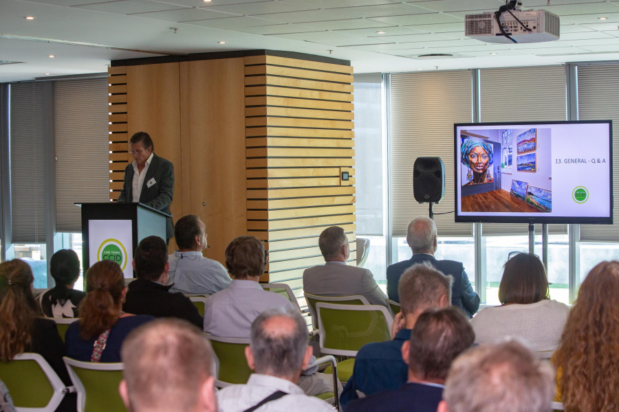 CCID Chairperson Rob Kane addresses audience