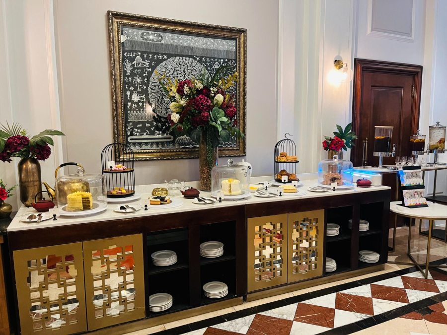 Taj tea display